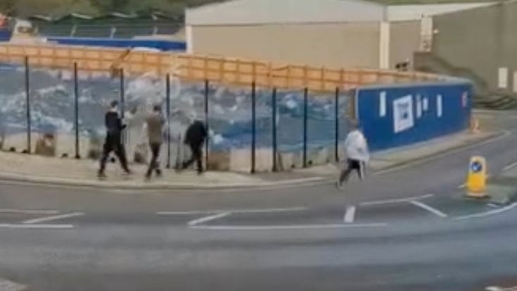 Martin Gaunt, accompanied by his two sons, chase after a shoplifter outside his store in Truro, Cornwall. Release date December 20 2024. Video shows suspected shoplifters being confronted by a shopkeeper - who says he has carried out more than 50 citizen's arrests on thieves in two years. Martin Gaunter says he feels left with no choice other than to front up to offenders to protect his shop Happy Piranha in Truro, Cornwall.  The shopkeeper has defied criminals inside and outside his shop - telling them he has the right to detain them until police arrive. He has also installed 12 CCTV cameras across the three shops he has in the seaside town centre.  However, the 62-year-old says he doesn't have 'proper' support from the police - adding that the criminality is affecting the whole community in town.