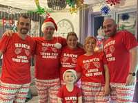 Matching festive pyjamas tradition wins Christmas competition
