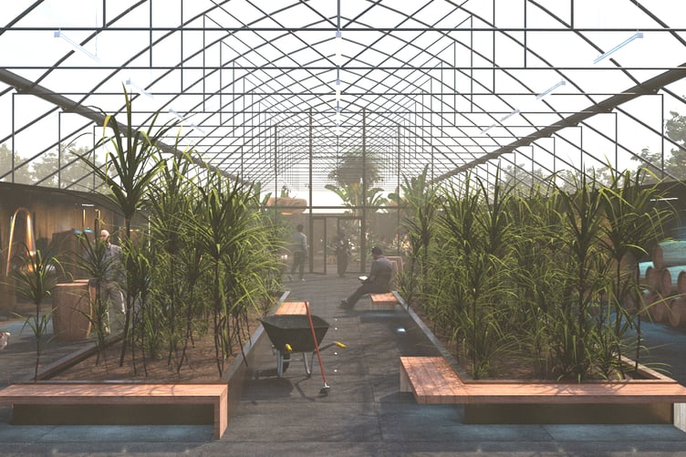 There would be bedding areas for growing sugar cane.