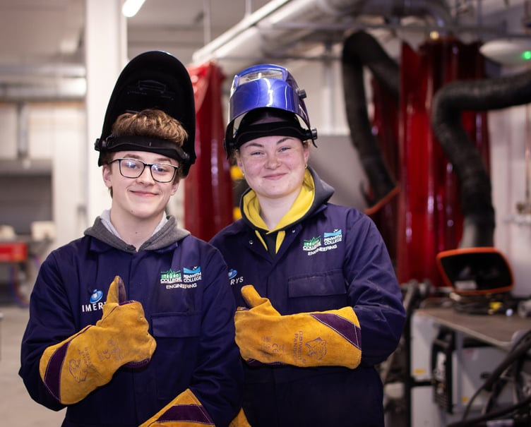 Engineering students from Truro & Penwith College