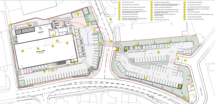The proposed layout of the site of Aldi Liskeard (Picture: Cornwall Council)