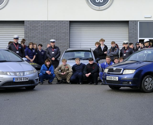 Police donate seized cars to automotive department of local college