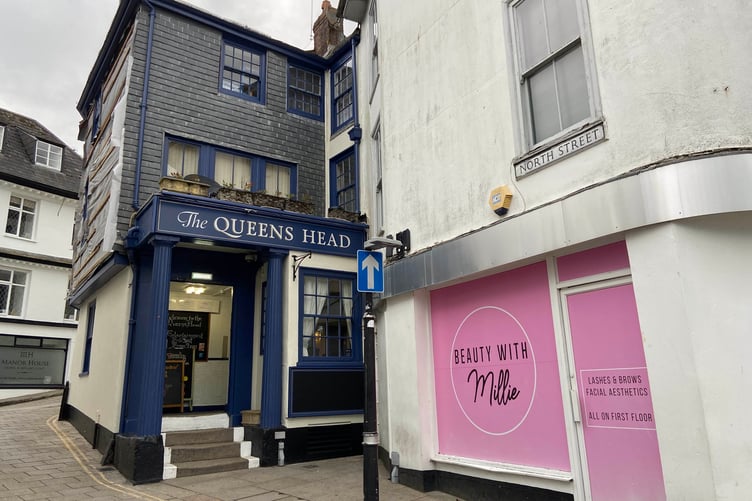 The pub in St Austell needs work done on its side wall. Picture: Andrew Townsend