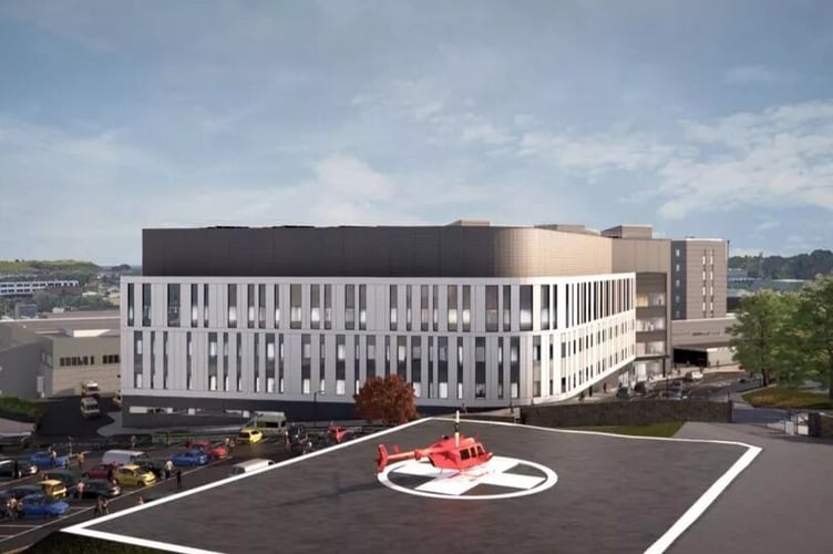 Artist impression of the proposed new Urgent and Emergency Care Centre for Derriford Hospital in Plymouth