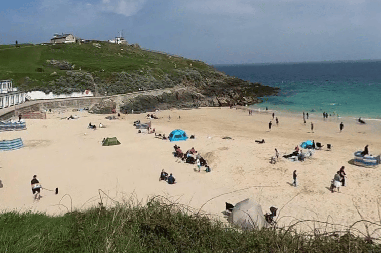 Porthgwidden Beach.