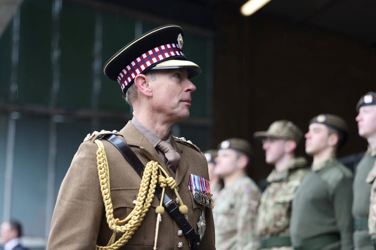 The Duke of Edinburgh at the parade. Picture: Crown Copyright