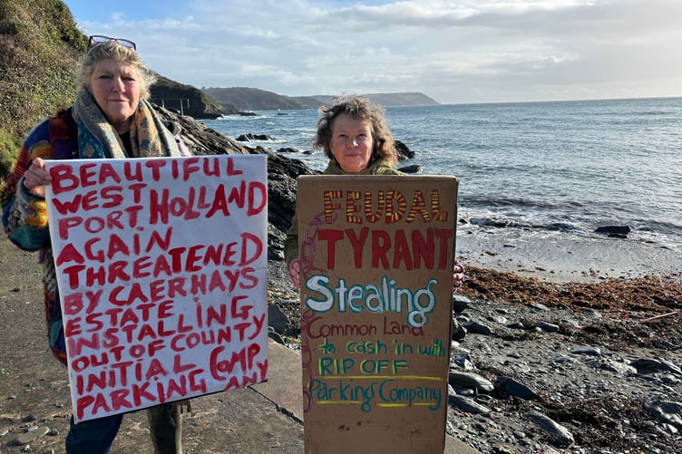 Sheelah Goldsmith, left, and Sonia Callaway are two of the local protesters. Picture: Lee Trewhela/LDRS
