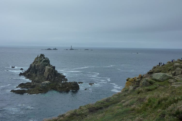 Looking towards the Longships Lighthouse from the Land’s End coast. Picture: Andrew Townsend