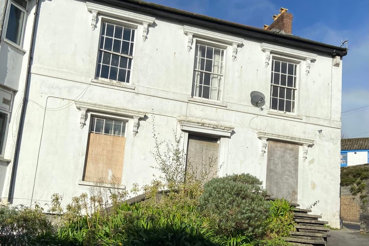 The former General Wolfe pub building in St Austell has become an eyesore. Picture: Andrew Townsend