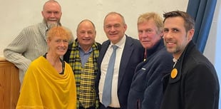 Lib Dem leader rallies the troops during visit ahead of the election