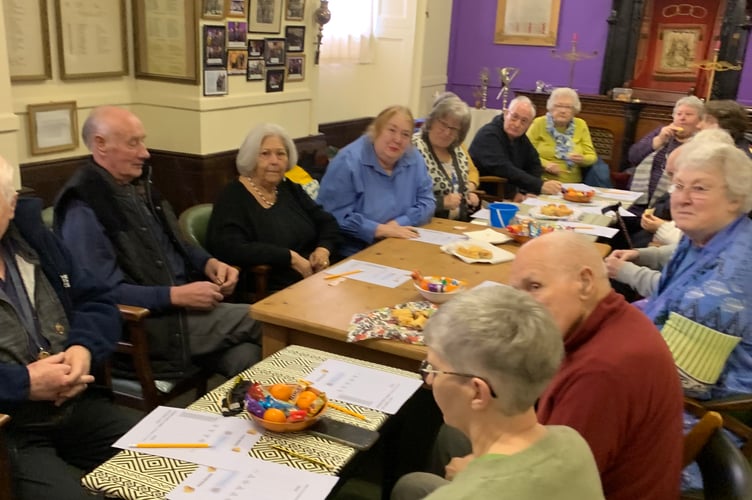 Redruth members gather for the duck race.