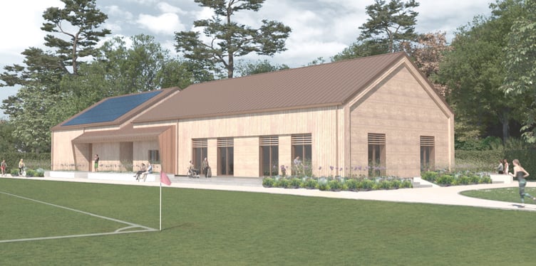 An artist's impression of Boscawen Park Sports Hub