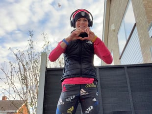 Turned to running and military charity for support