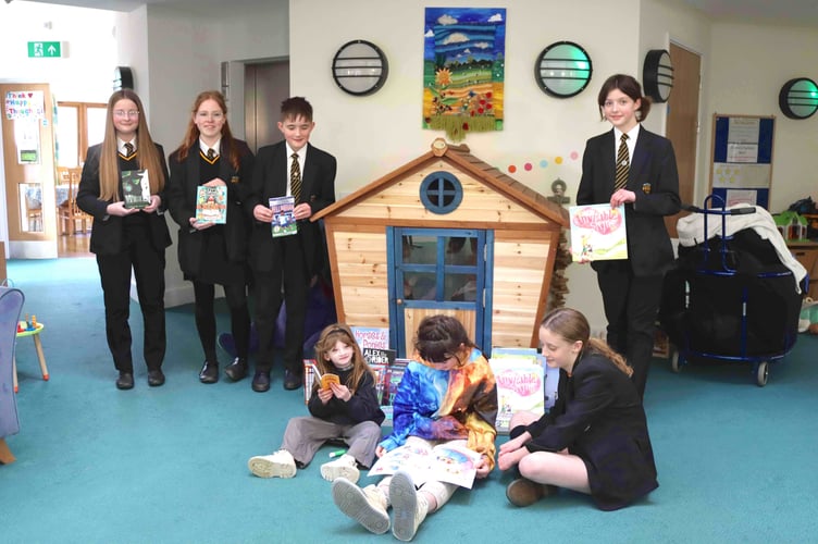 Pupils from Penrice Academy in St Austell visited the Little Harbour children's hospice.