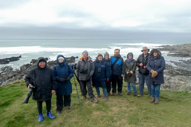 Members of the Connect With Nature group on the coast.