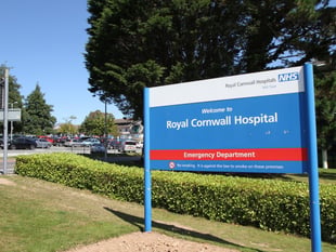 Bus crash near hospital closes road