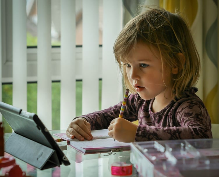 Child at computer