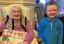 Children from nursery visiting care home residents
