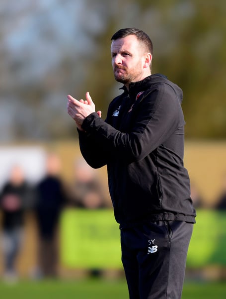 Stewart Yetton, Assistant Manager of Truro City during the National League South match between Truro City and Slough Town at Truro City Stadium on 22 February 2025 Photo: Jack Tyler/PPAUK