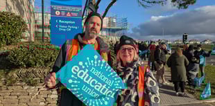Teachers at Newquay Tretherras go out on strike for second day