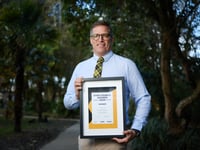 Celebrated as town clerk of the year