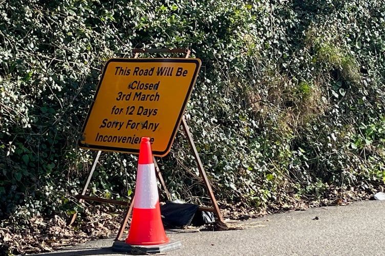 Bodmin Road roadworks, Truro