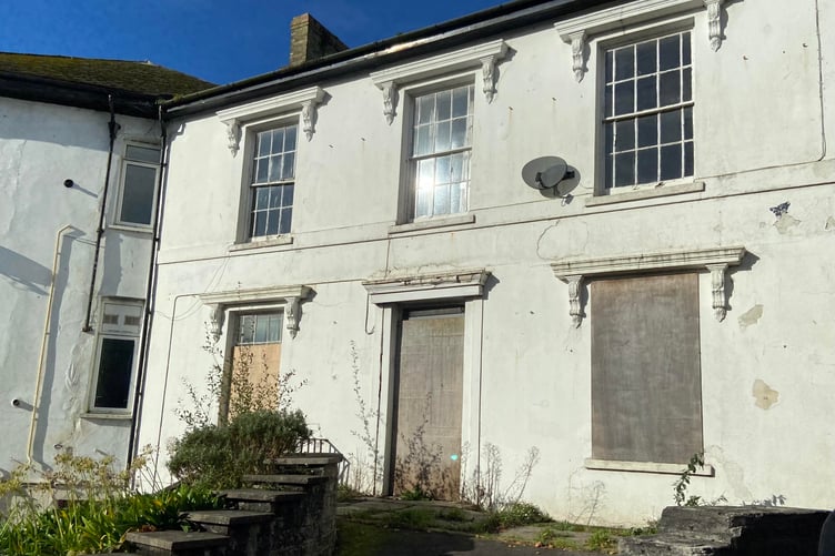 The former General Wolfe pub building in St Austell has become rundown. Picture: Andrew Townsend