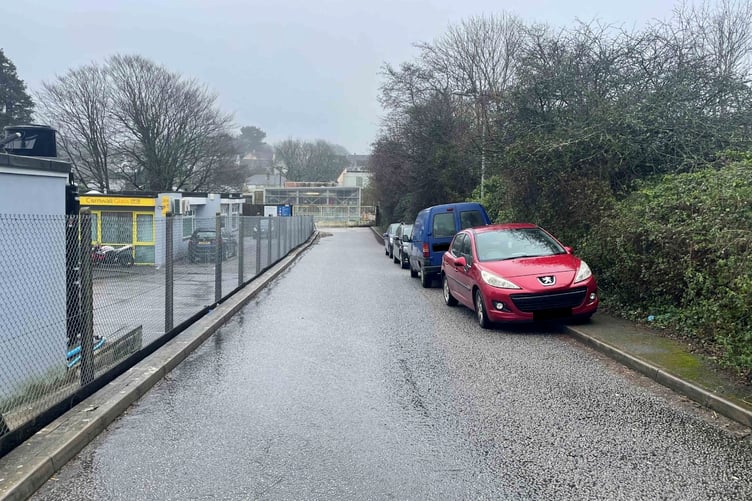 Stennack Road on the Holmbush Industrial Estate in St Austell is being auctioned.