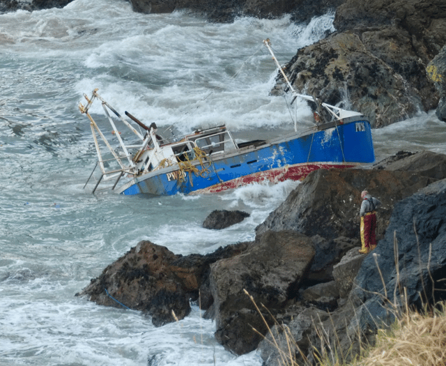 Two people rescued from fishing vessel off Cornish coastline