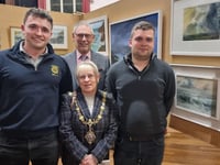 Local young farmers help to open Liskeard Arts and  Craft exhibition