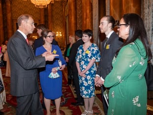 Teenager meets Duke of Edinburgh after winning innovation prize 