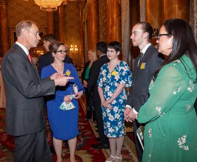 Teenager meets Duke of Edinburgh after winning innovation prize 