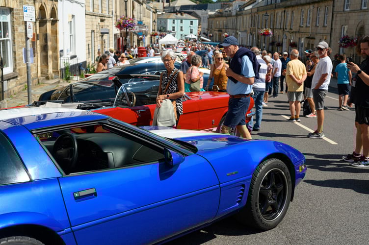 Truro Classic Car Show Lemon Street.