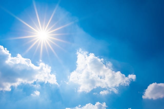 Sunny days ahead with a low chance of rain