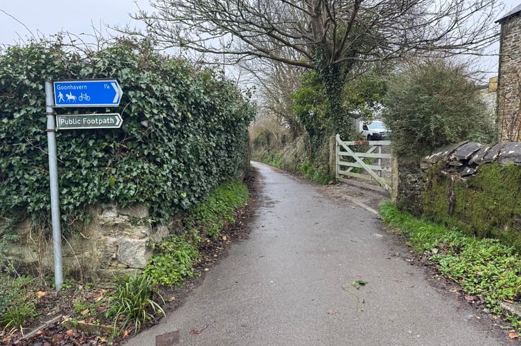 The area of the Saints Trail which locals are concerned about.