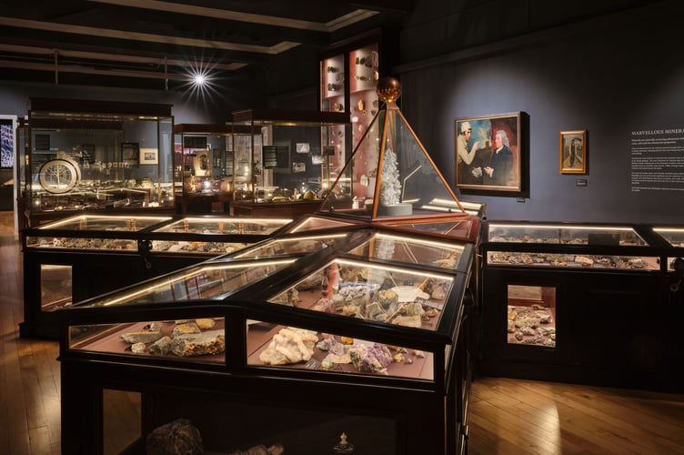 The Mineral Collection at the Cornwall Museum and Art Gallery in Truro