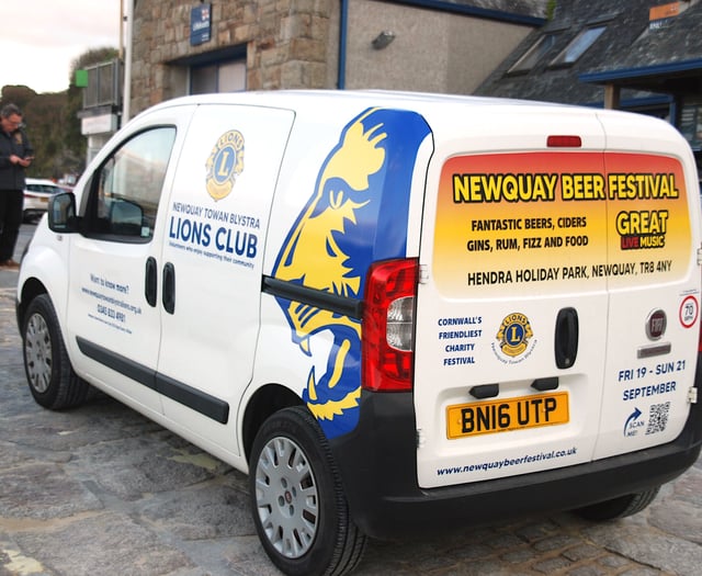 Lions club will be ‘roaring’ down the road in new van after donation