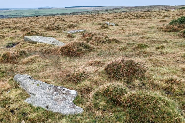 Craddock Stone Circle with Bronn Wenelli in the background. (Picture: Paul Blades)