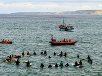 Paddle out held in memory of former lifeguard