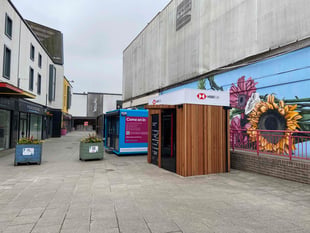 Shopping centre welcomes banking cash pod