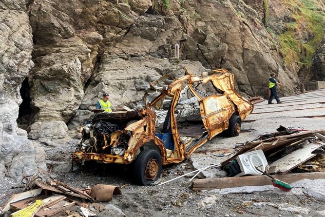 Clean Ocean Sailing removed van from slipway.