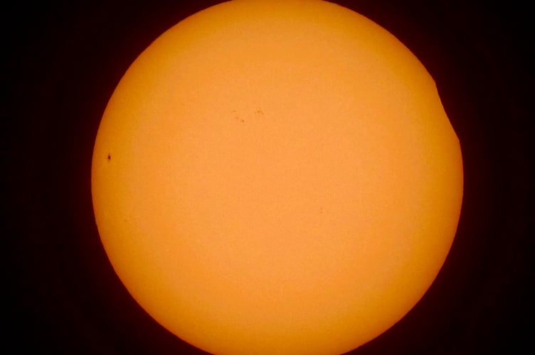 The recent solar eclipse 