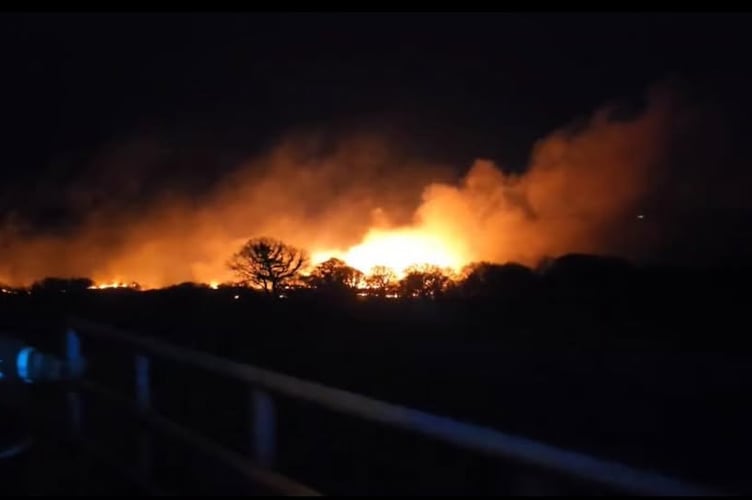 Firefighters from across the county were called onto Bodmin Moor to deal with the significant fires