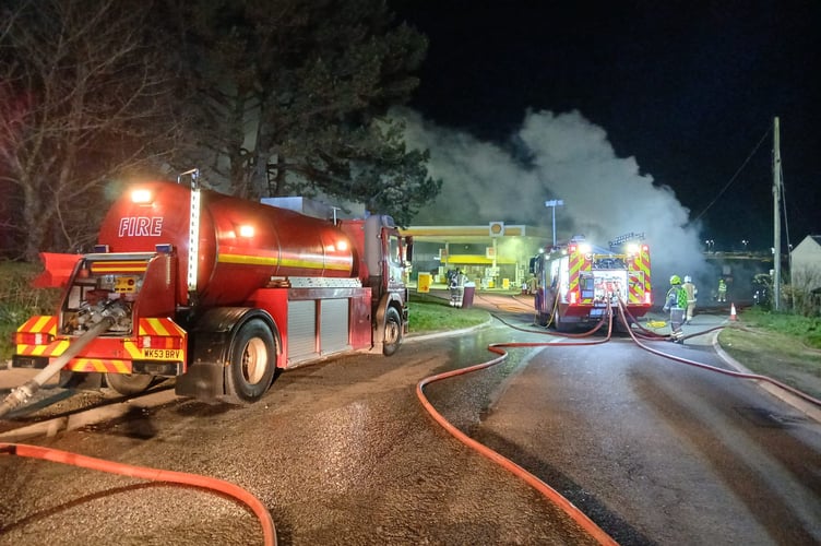Transporter fire on Carland Cross.