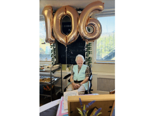 Care home celebrate resident's 106th birthday