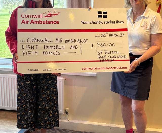 St Austell Ladies tee up support for air ambulance