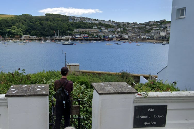 The Old Grammar School Garden beside the river in Fowey. Picture: Google