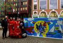 Activists paint mural to show support for trapped St Ives protester