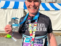 Marathon effort sees Truro man battle races and prostate cancer