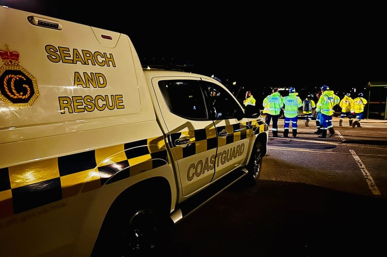 Newquay coastguard search & rescue team.
